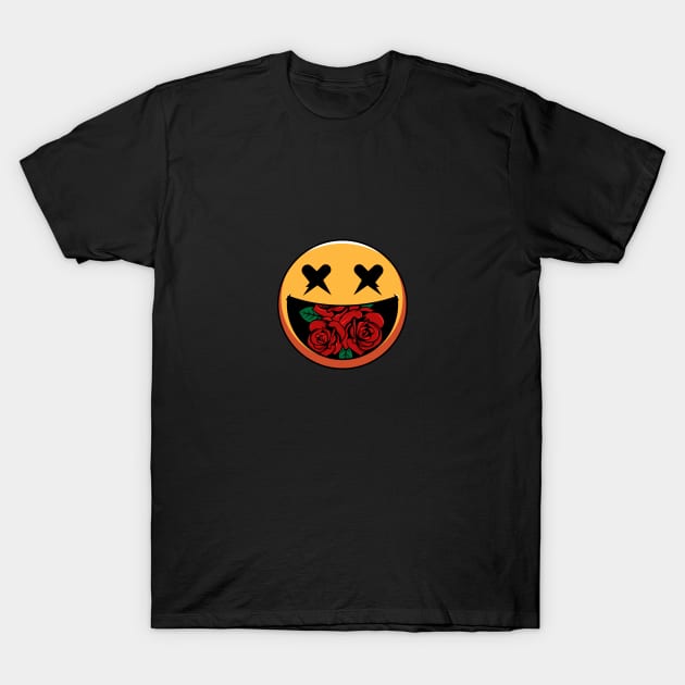 Smile with a rose T-Shirt by White Name